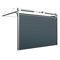 Cекционные ворота 2600х2050 мм антрацитовые DoorHan RSD02
